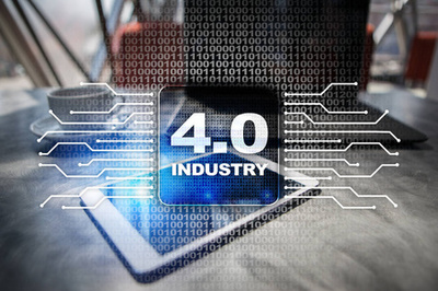 行業(yè)4.0 理念, 智能工廠結(jié)構(gòu)。流程自動(dòng)化和數(shù)據(jù)交換。現(xiàn)代制造技術(shù)